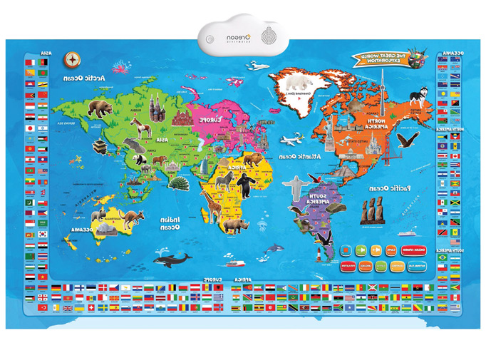 Carte du monde interactive